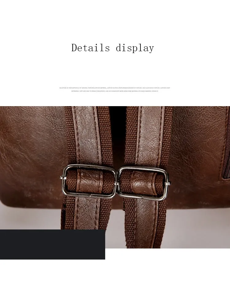 2019 New Casual Waterproof Leather Backpack for Travel