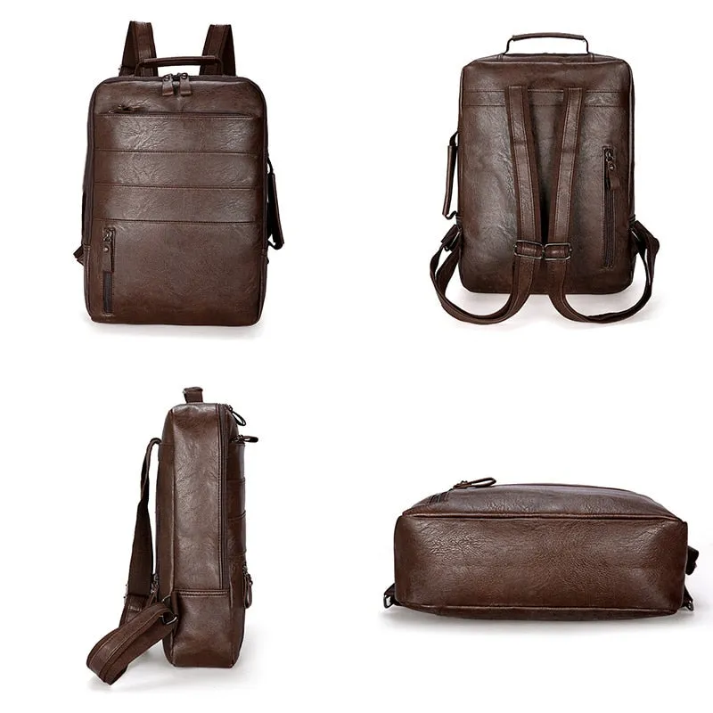 2019 New Casual Waterproof Leather Backpack for Travel