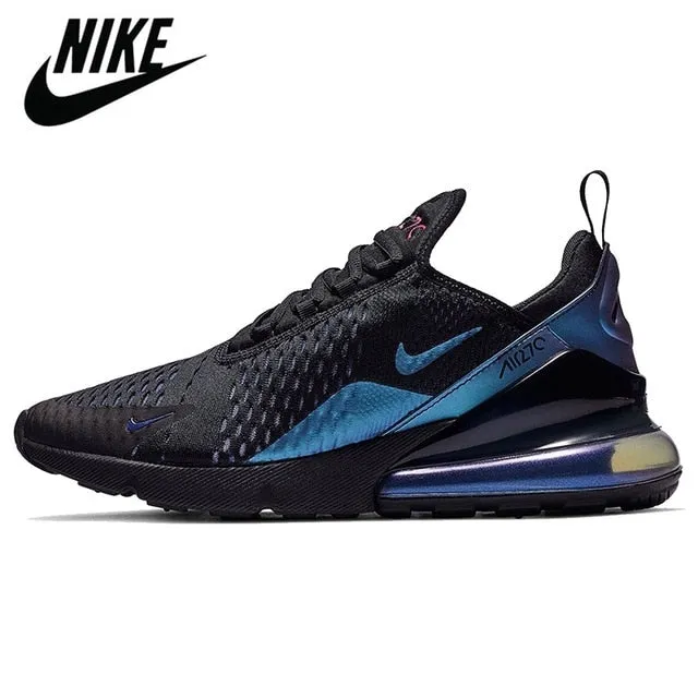 Authentic Air Max 270 Men's Running Shoes Anthracite Core White University Blue Outdoor Fashion Women's Sports Sneakers