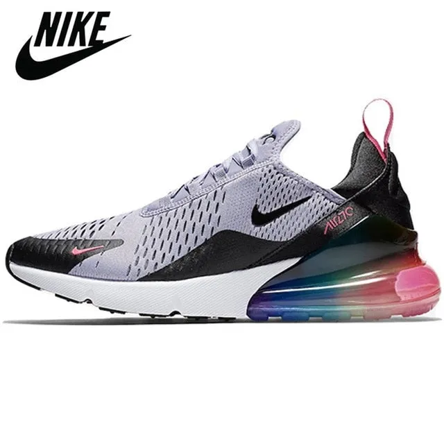 Authentic Air Max 270 Men's Running Shoes Anthracite Core White University Blue Outdoor Fashion Women's Sports Sneakers