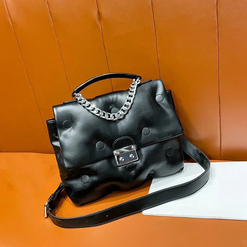 Back to College OLSITTI Pu Leather Totes Ladies Luxury Handbags Women Shoulder Bags for Women 2020 Designer Fashion Large Capacity Messenger Bag