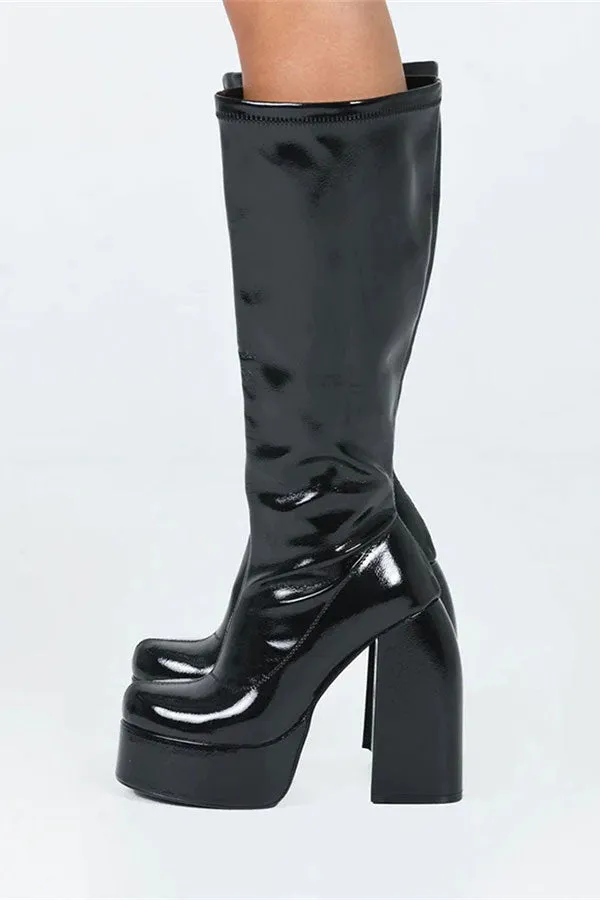 Black Lowkey Waterproof Platform Boots