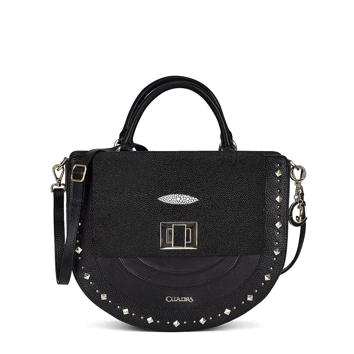 BOD46MA - Cuadra black fashion stingray crossbody bag for women