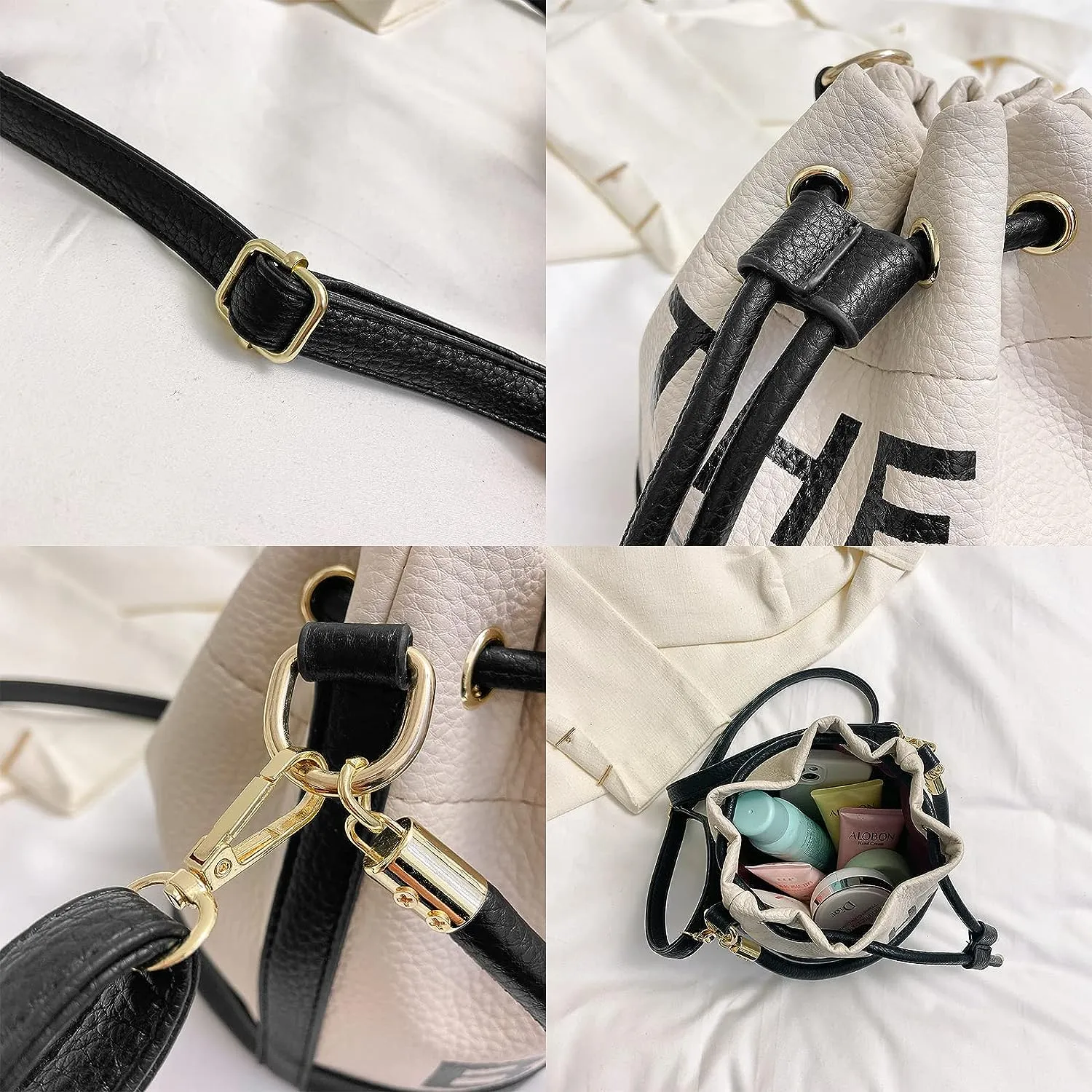Bucket Two Tone Color  Mini Bag