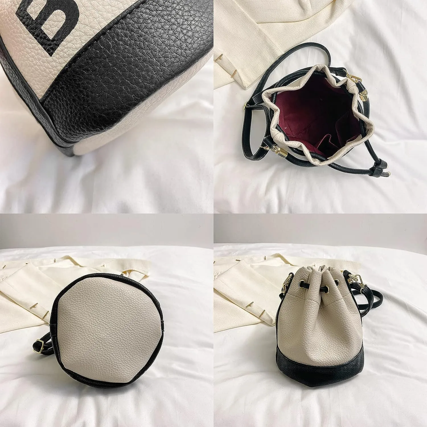 Bucket Two Tone Color  Mini Bag