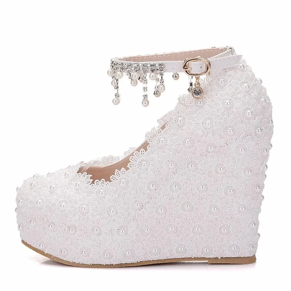 Crystal Queen Platform Pump Heels