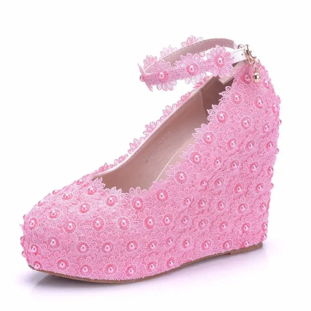 Crystal Queen Platform Pump Heels