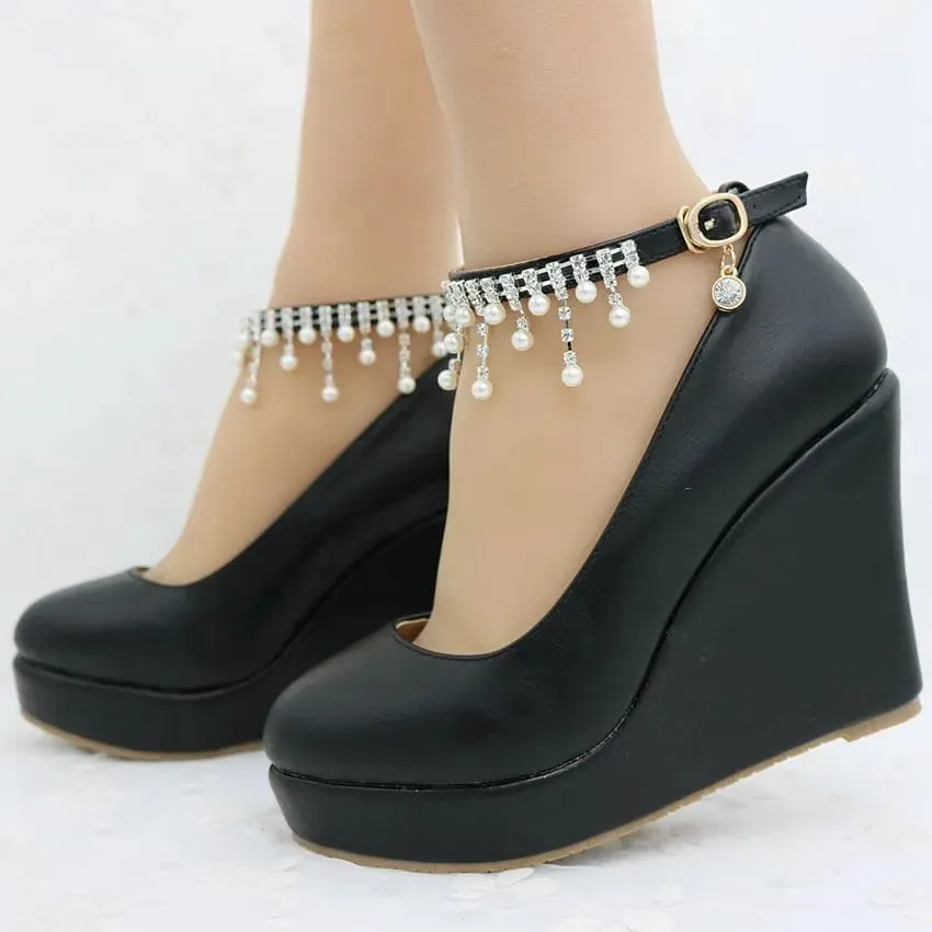 Crystal Queen Platform Pump Heels