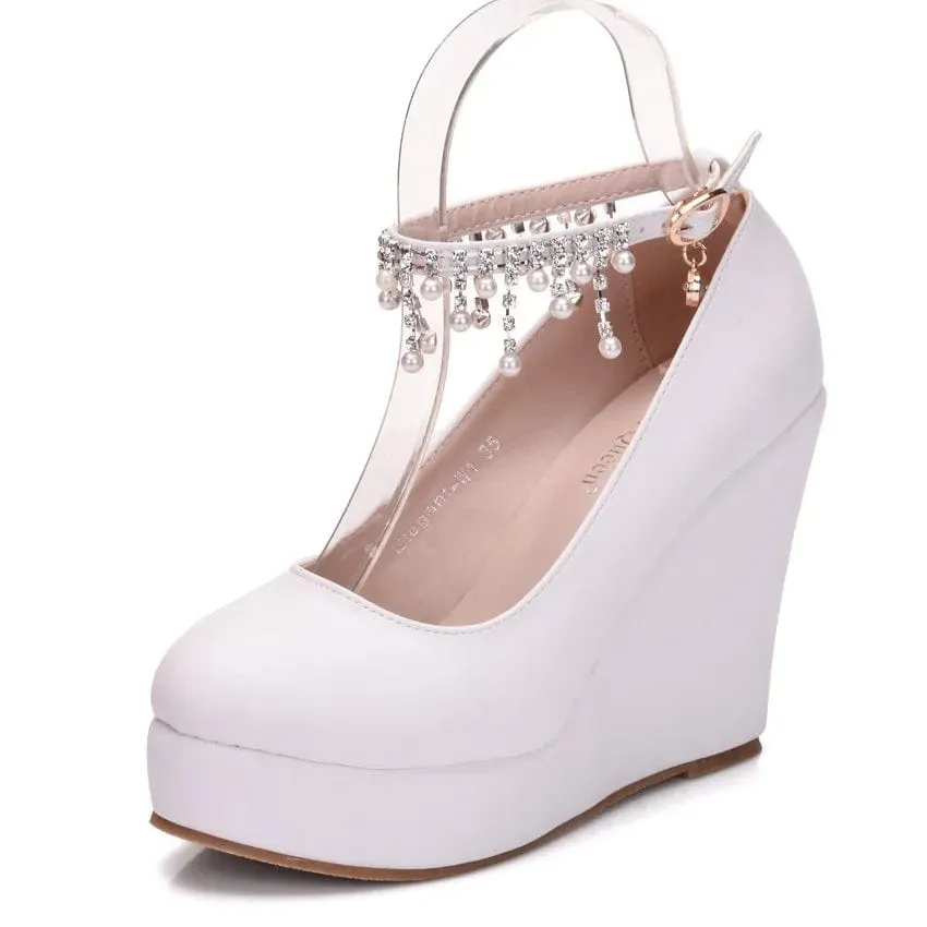 Crystal Queen Platform Pump Heels