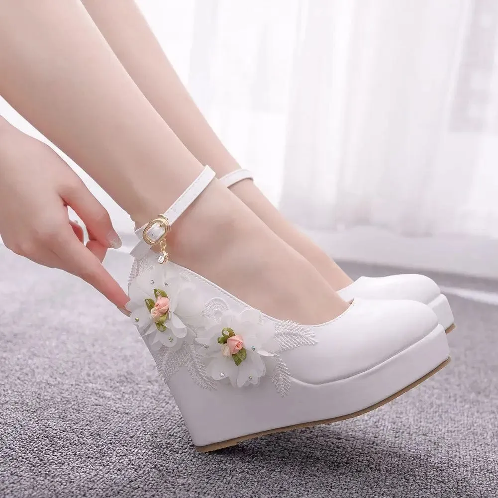 Crystal Queen Platform Pump Heels