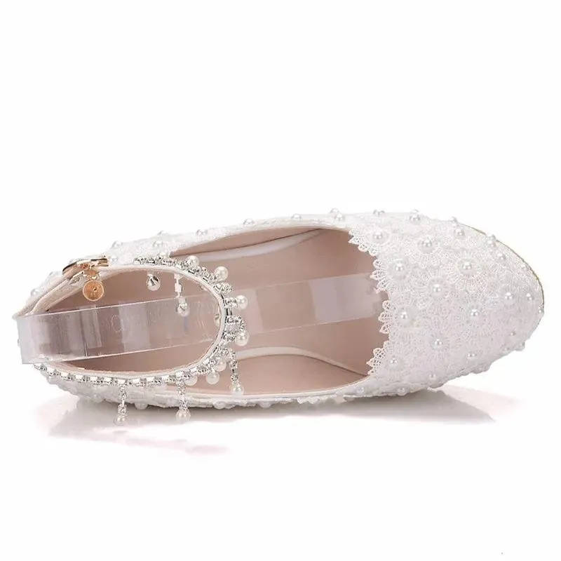 Crystal Queen Platform Pump Heels