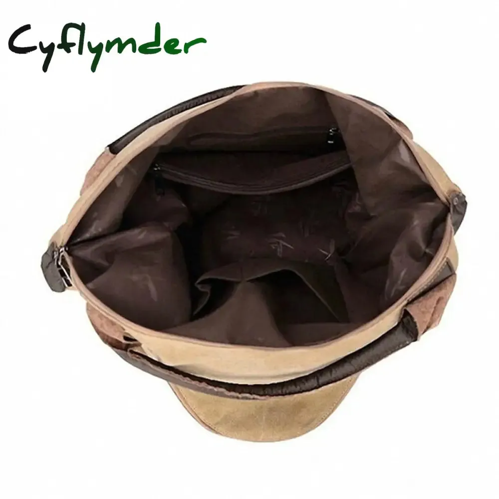 Cyflymder Large Pocket Casual Tote Women's Handbags Shoulder Handbags Canvas  Capacity Bags For Women Messenger Bags women bag