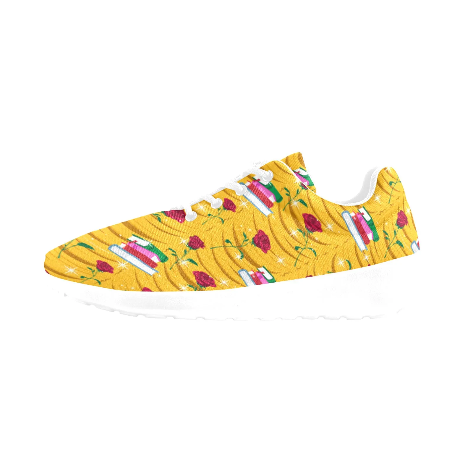 Disney Beauty And The Beast Roses And Books Men's Athletic Shoes