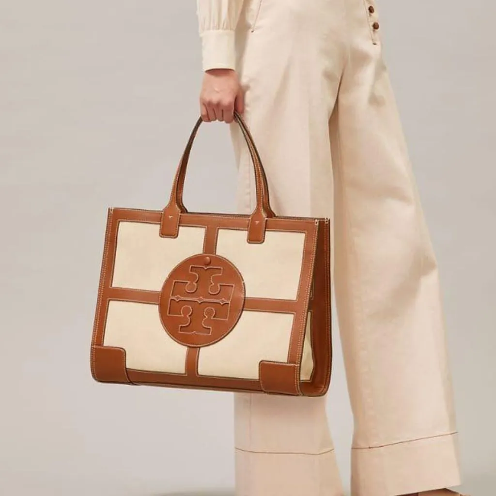 Ella Canvas Quadrant Tote Large Shoulder Handbag For Women