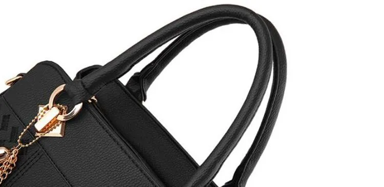 Fashion Women Handbags Tassel PU Leather Totes Top-handle Embroidery Crossbody Shoulder Bag Lady us