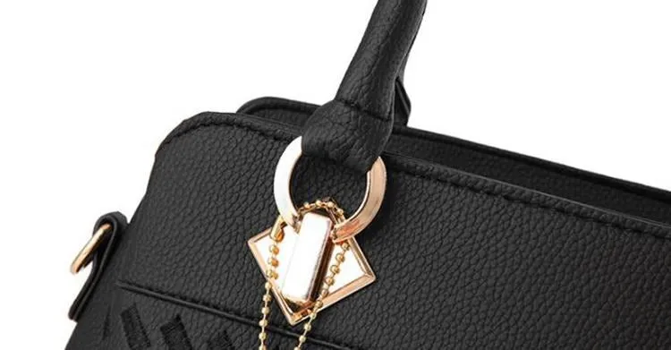 Fashion Women Handbags Tassel PU Leather Totes Top-handle Embroidery Crossbody Shoulder Bag Lady us