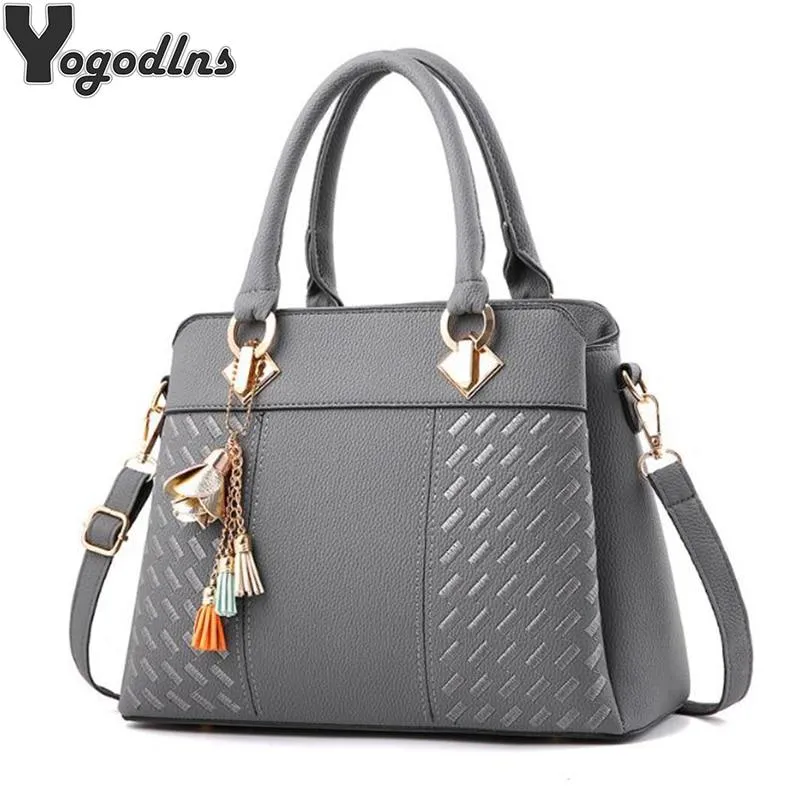 Fashion Women Handbags Tassel PU Leather Totes Top-handle Embroidery Crossbody Shoulder Bag Lady us