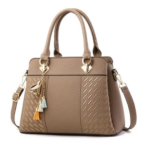 Fashion Women Handbags Tassel PU Leather Totes Top-handle Embroidery Crossbody Shoulder Bag Lady us