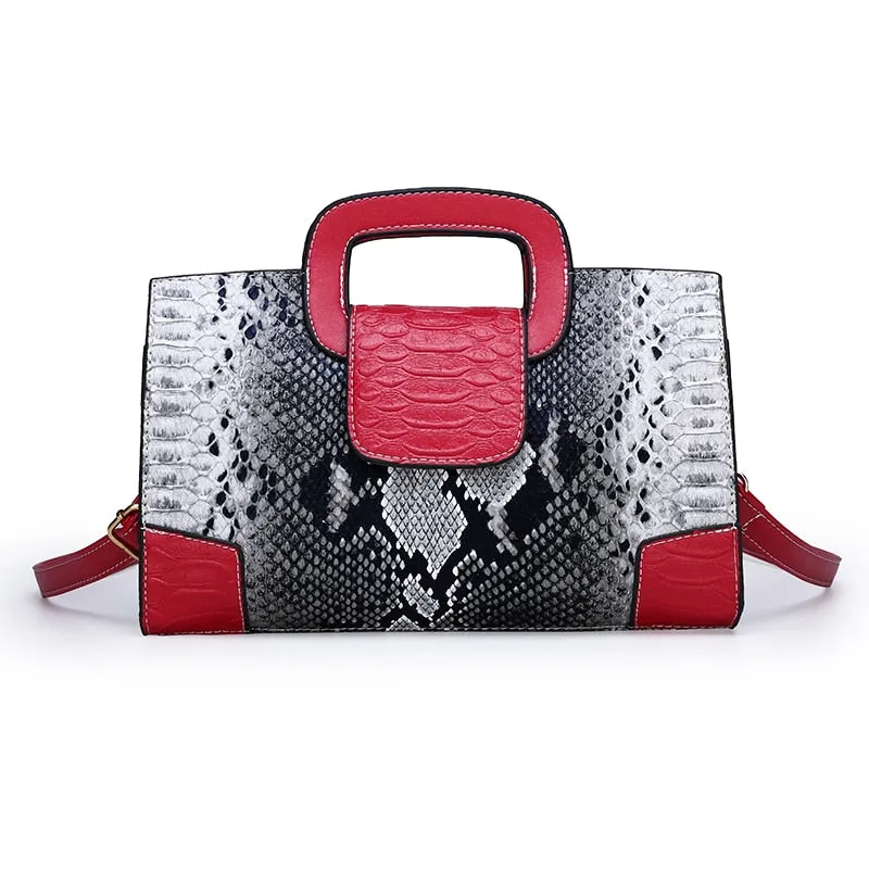 Fashion Women Pu Leather Handbags Shoulder Bag High Quality Ladies Serpentine Crossbody Bags for Women New Casual Messenger Bags