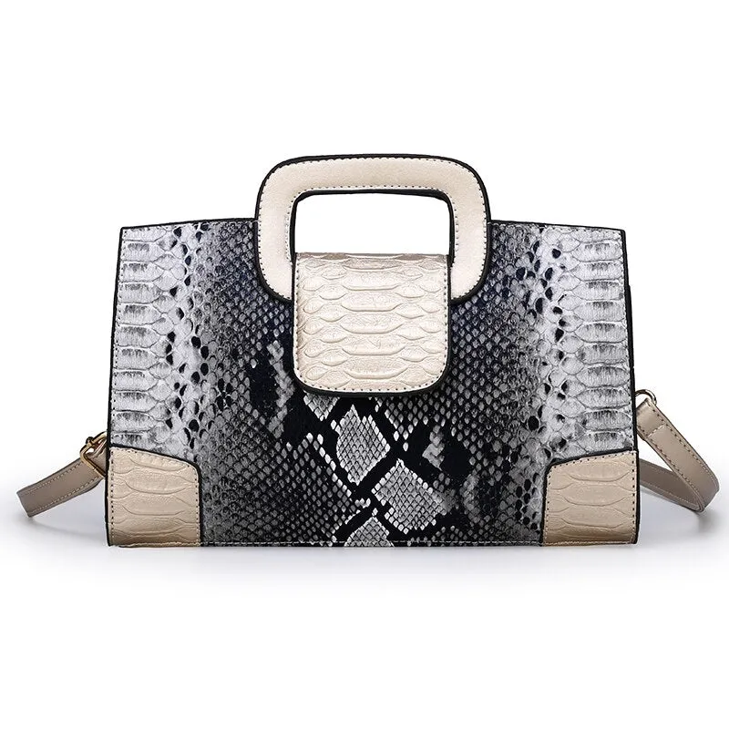 Fashion Women Pu Leather Handbags Shoulder Bag High Quality Ladies Serpentine Crossbody Bags for Women New Casual Messenger Bags