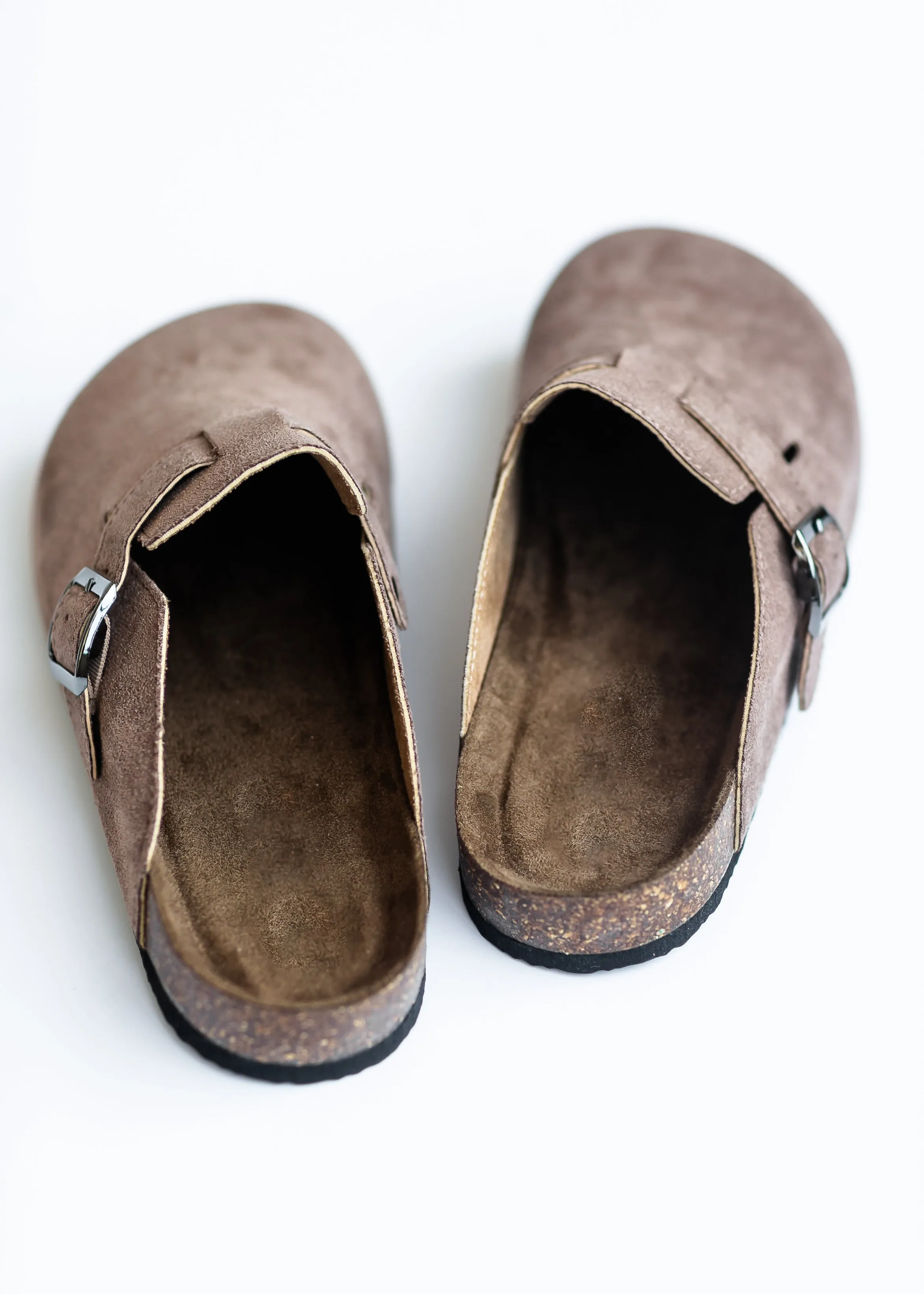 Faux Suede Clog Slip-on Shoe