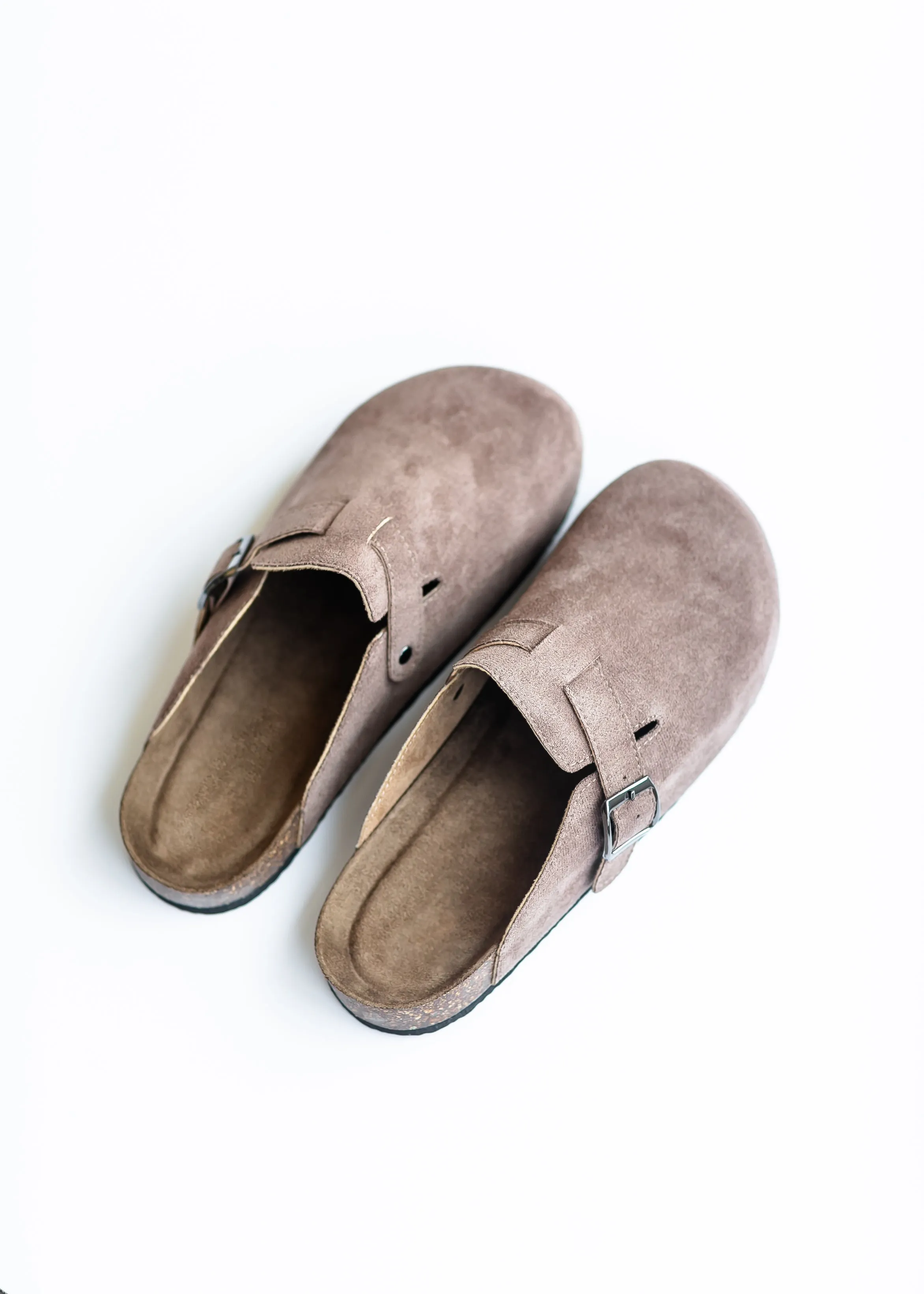 Faux Suede Clog Slip-on Shoe