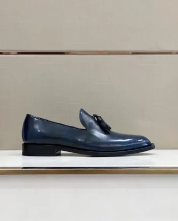 Feni Moccasin Tassels Loafers Blue For Men
