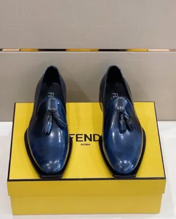 Feni Moccasin Tassels Loafers Blue For Men