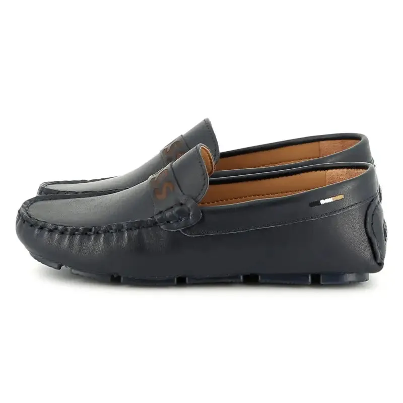 Hugo Boss Navy Tan Loafer J51651