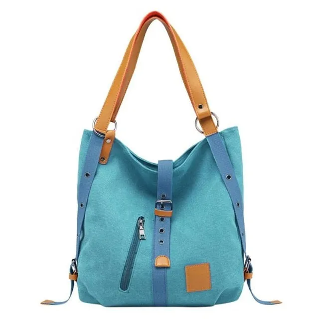 Large Capacity Women Canvas Tote Ladies Shoulder
