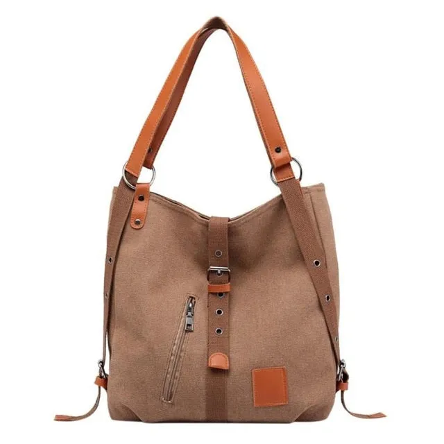 Large Capacity Women Canvas Tote Ladies Shoulder