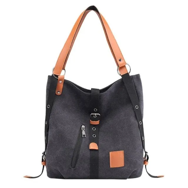 Large Capacity Women Canvas Tote Ladies Shoulder
