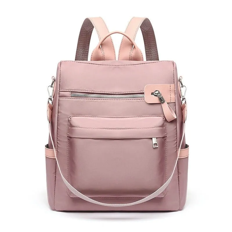 Large Capacity Women's Solid Color Fashion Backpack