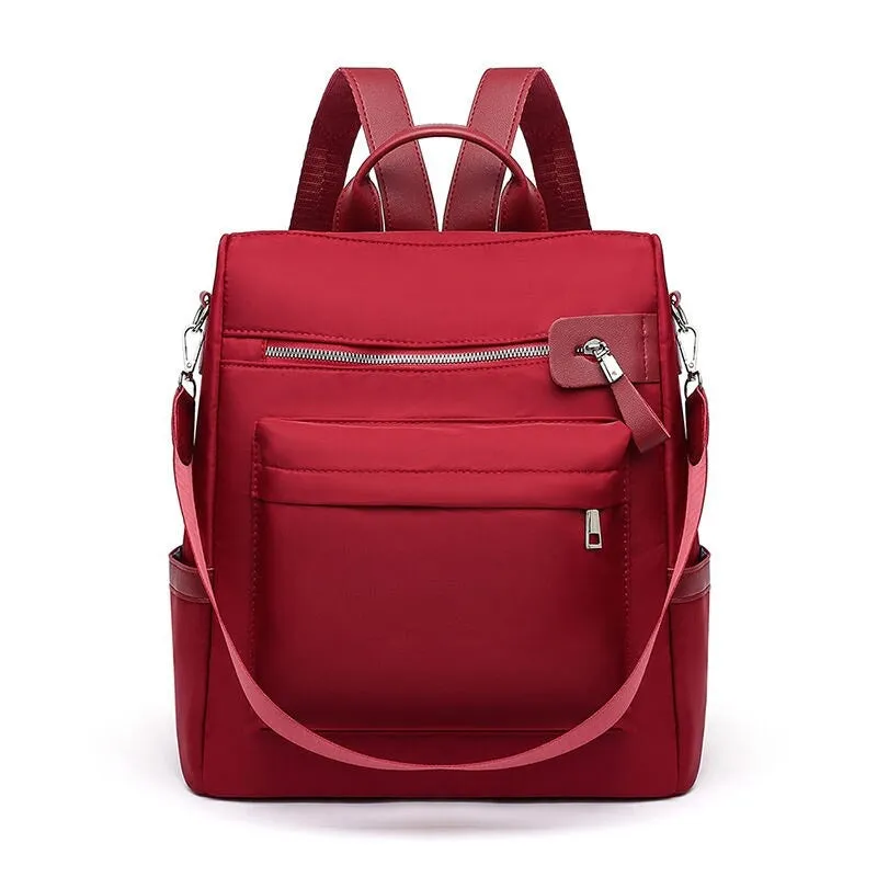 Large Capacity Women's Solid Color Fashion Backpack