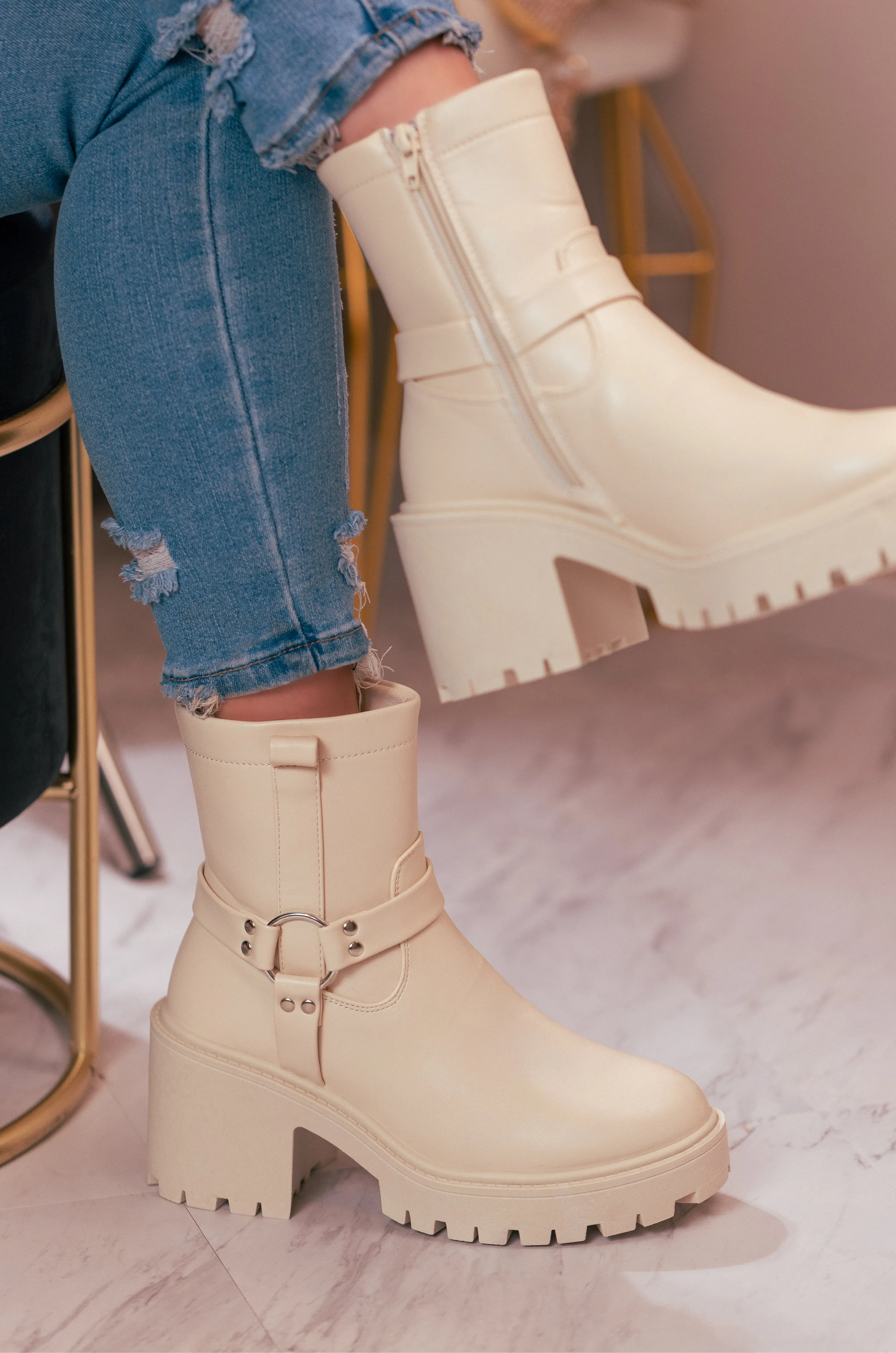 Lisbon - Women's Platform Combat Boots
