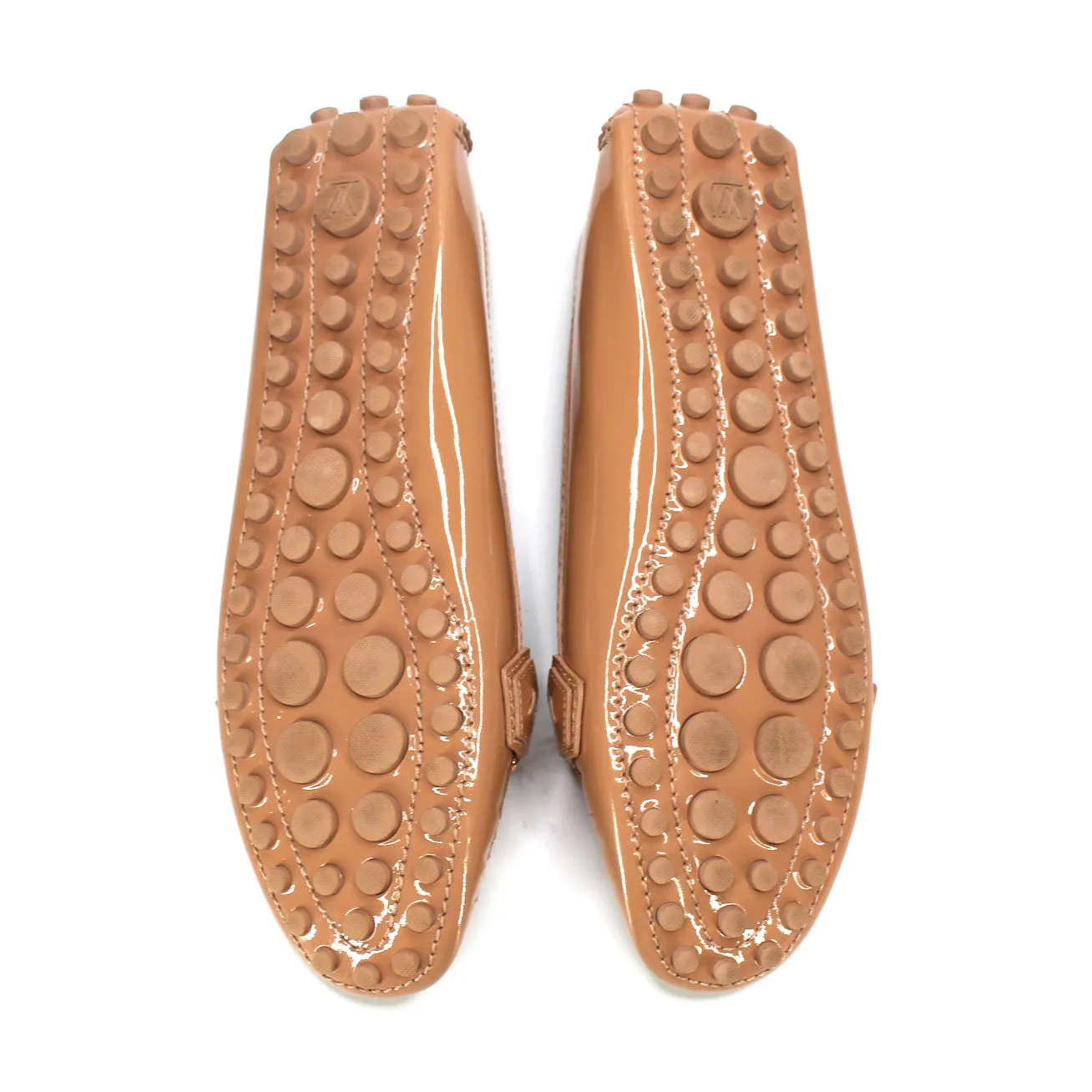 Louis Vuitton Patent Logo Loafers