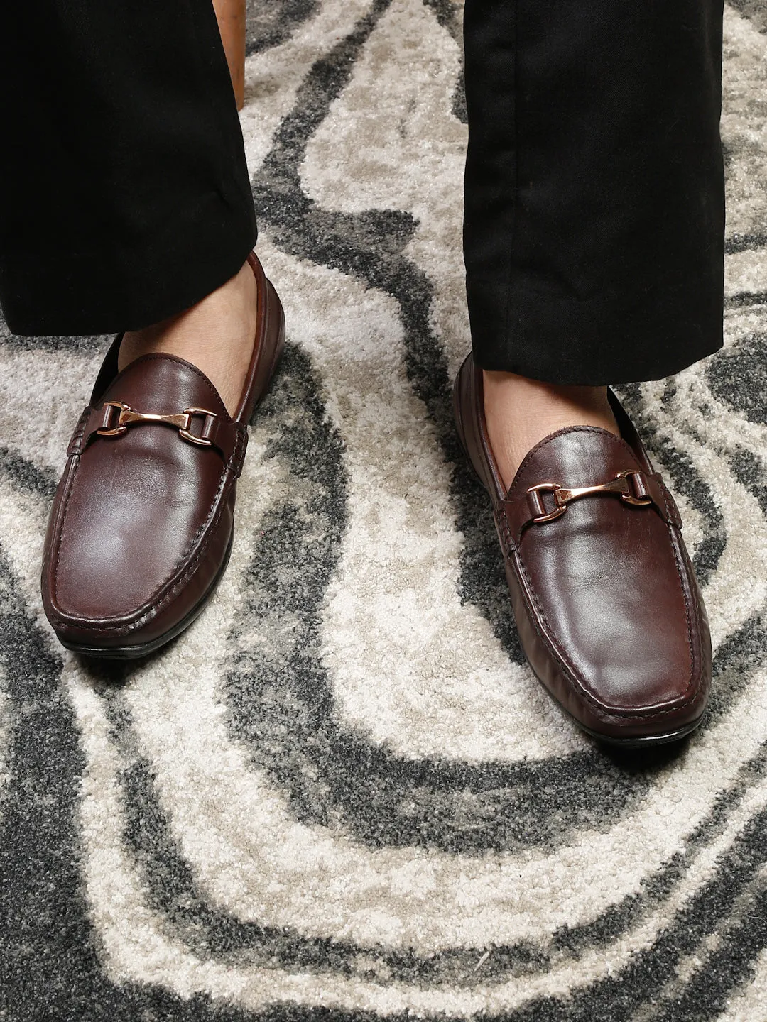 Pelle Albero Brown Loafers for Men