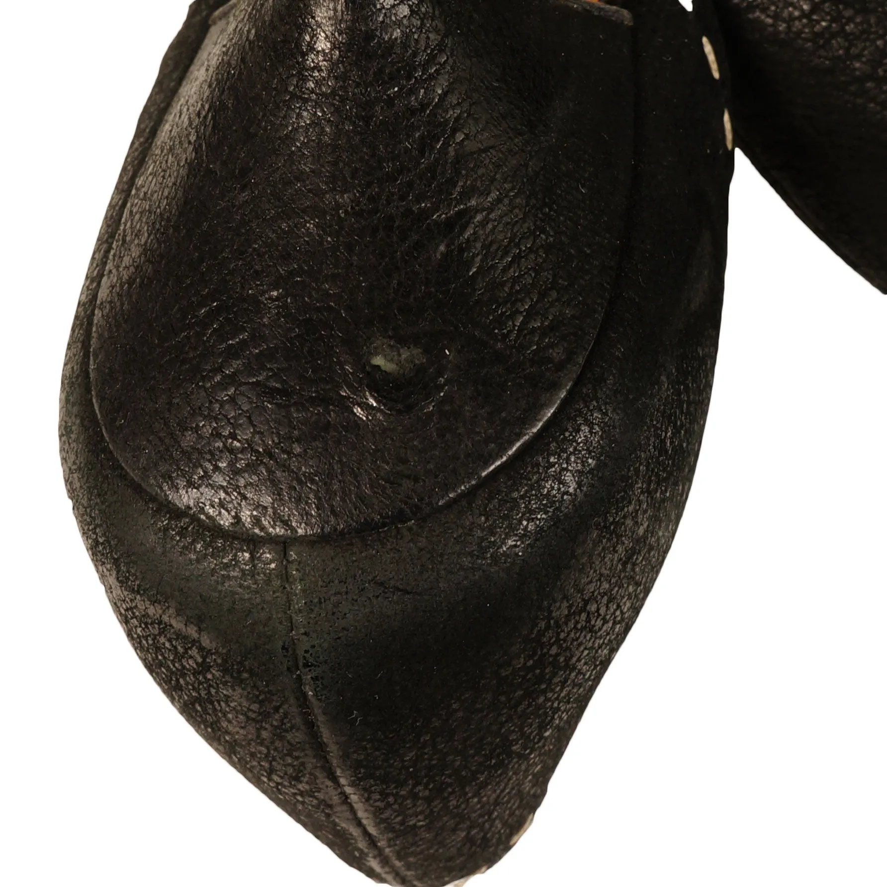 Prada D'Orsay Leather Pointed-Toe Pumps
