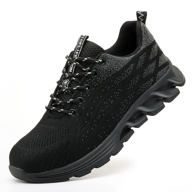 Safety Work Shoes for Men Steel Toe Shoes Lightweight Breathable Working for Worker Protective Sneakers