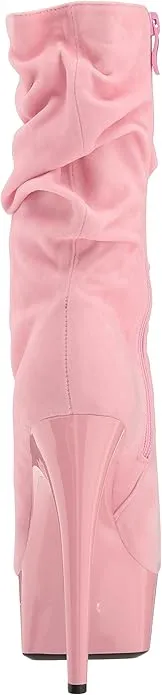 Scrunch-609 Microfiber Slouch Ankle Boots