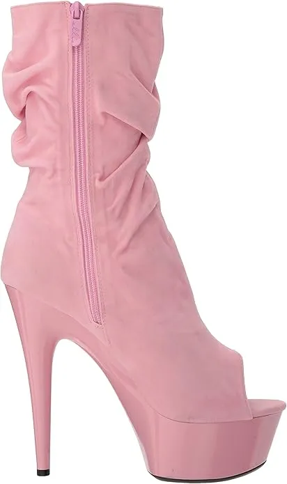 Scrunch-609 Microfiber Slouch Ankle Boots