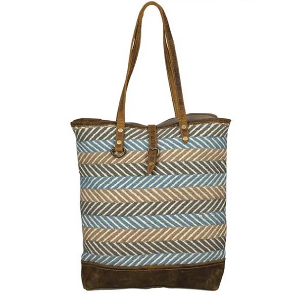 Serene Tote Bag, Medium, Blue
