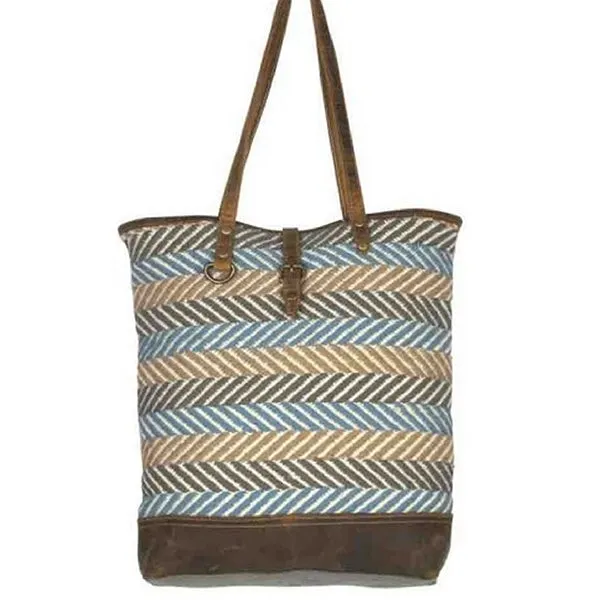 Serene Tote Bag, Medium, Blue