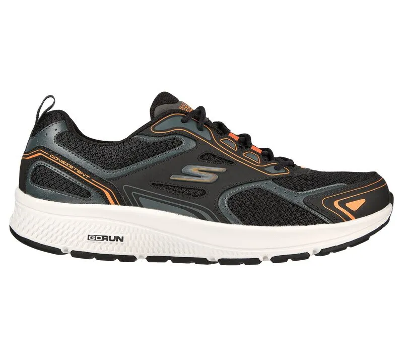 Skechers Men GOrun Consistent 220034 Extra Wide (Black/Orange)