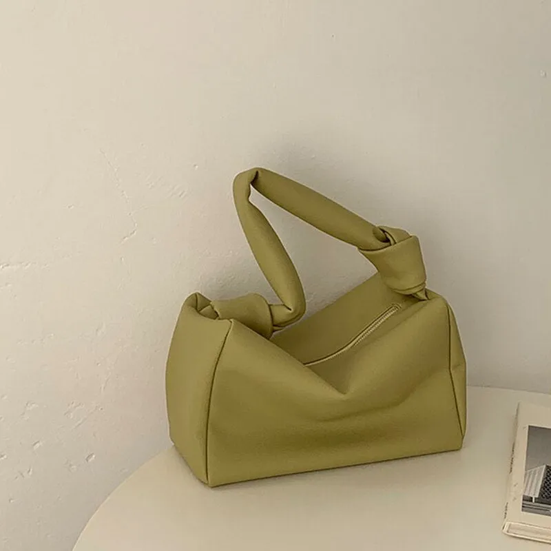 Small PU Leather Underarm Bags For Women 2021 New Pillow Design Quality Fashion Shoulder Bag Purse Female Clutch Tote sac a main