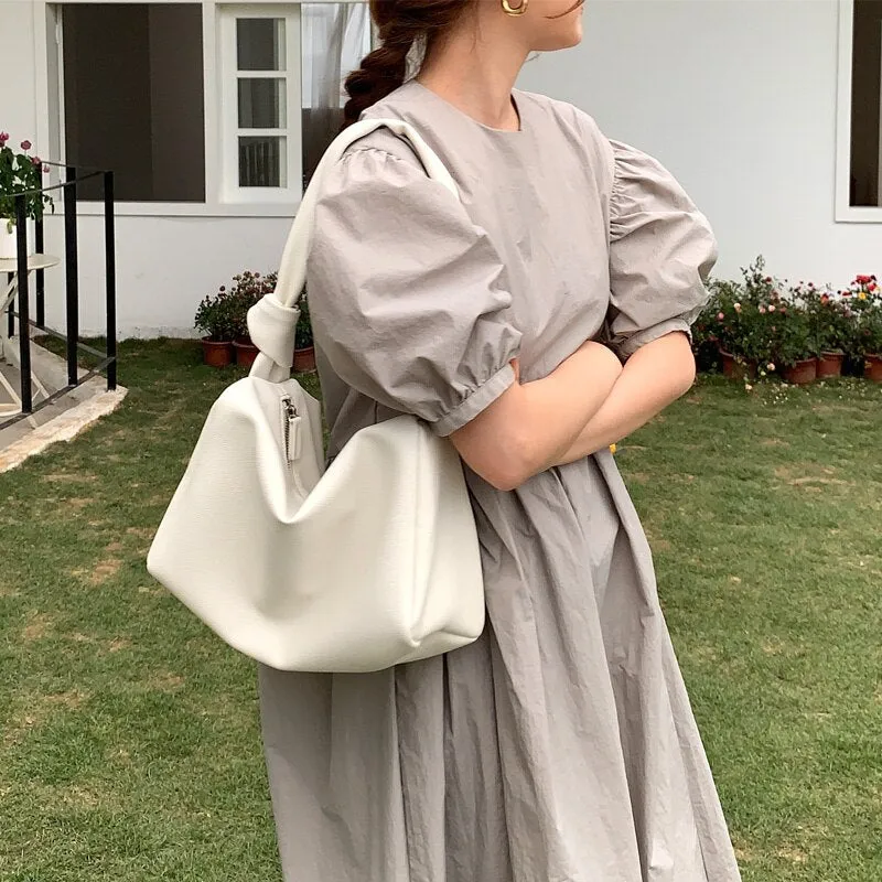 Small PU Leather Underarm Bags For Women 2021 New Pillow Design Quality Fashion Shoulder Bag Purse Female Clutch Tote sac a main