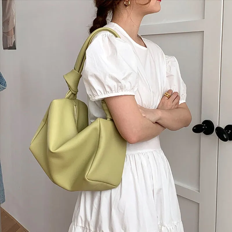 Small PU Leather Underarm Bags For Women 2021 New Pillow Design Quality Fashion Shoulder Bag Purse Female Clutch Tote sac a main