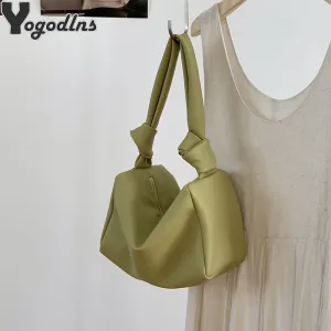Small PU Leather Underarm Bags For Women 2021 New Pillow Design Quality Fashion Shoulder Bag Purse Female Clutch Tote sac a main