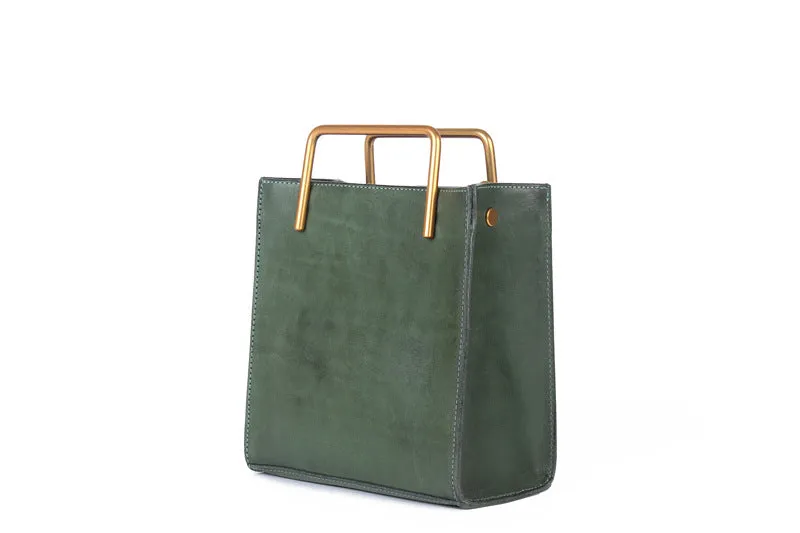 Small Women's Leather Crossbody Tote Bag Genuine Leather Handbags For Women