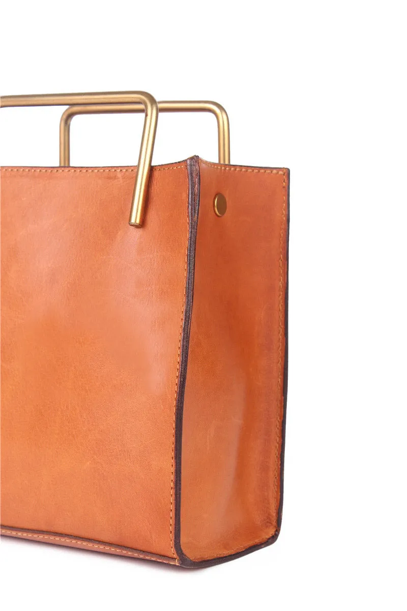 Small Women's Leather Crossbody Tote Bag Genuine Leather Handbags For Women